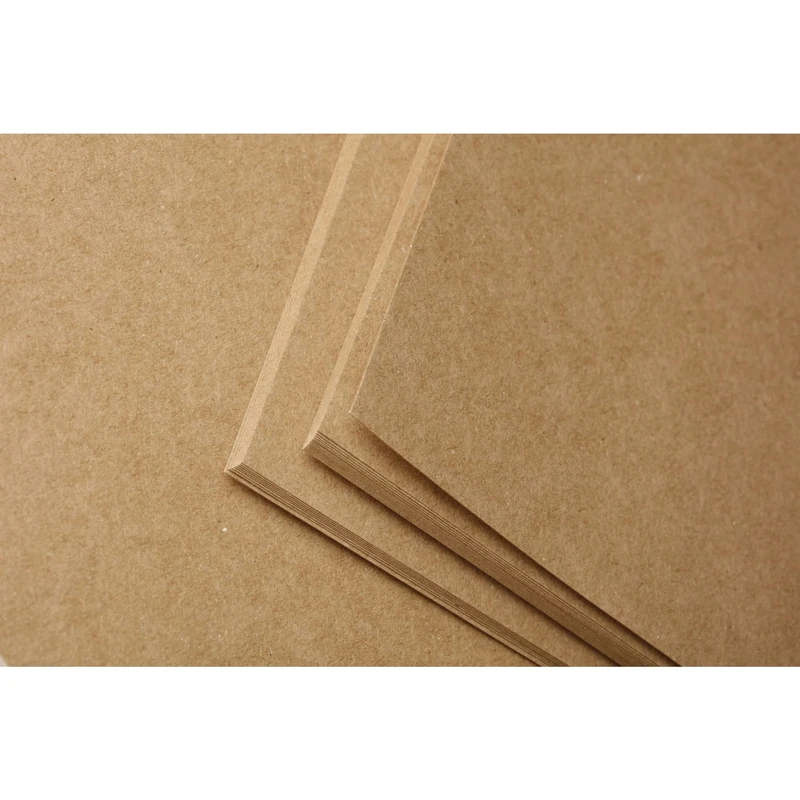 Clairefontaine - Ref 975012C - Kraft Paper (25 Sheets) - 70 x 100cm Sized - Natural Brown, Smooth Side & Ribbed Side, 160gsm Paper, Acid Free, pH Neutral