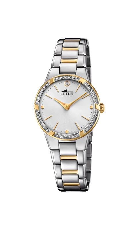 Lotus Watches Womens Analogue Classic Quartz Watch with Stainless Steel Strap 18455/1