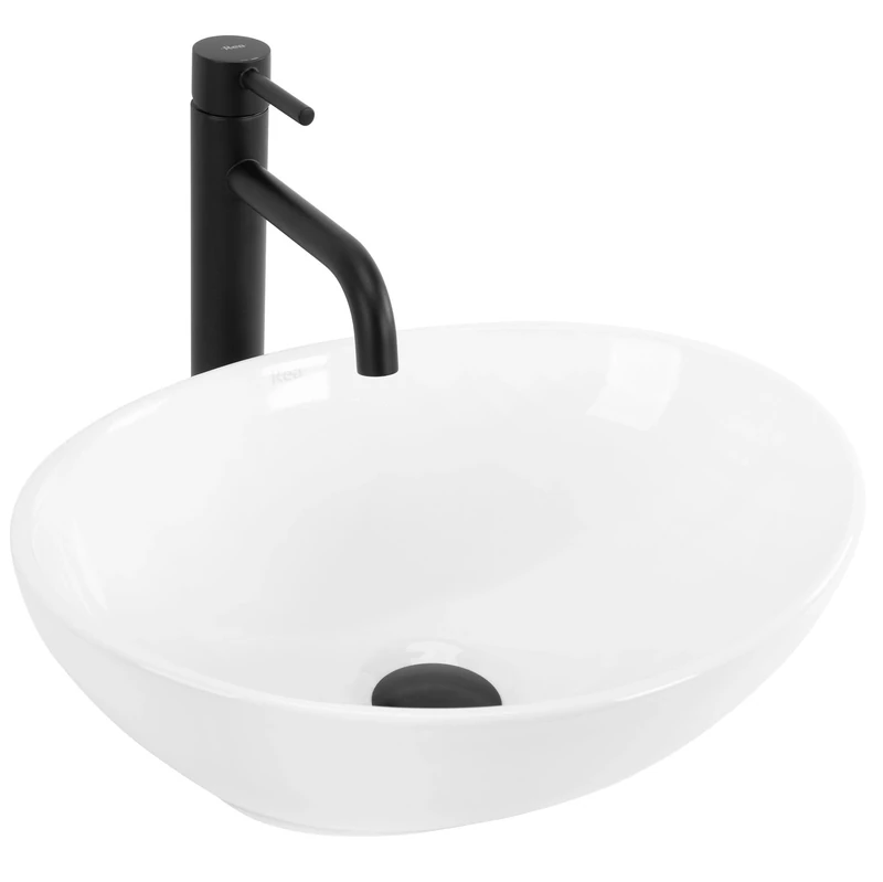 Rea Bathroom Sink Made of Ceramic Sofia - White - REA-U0133