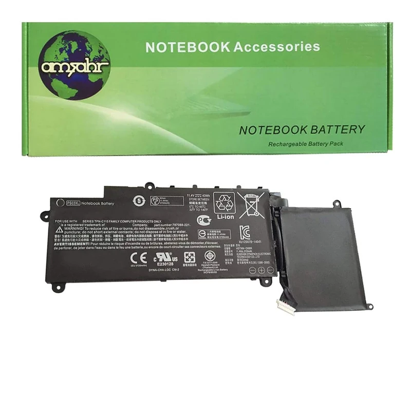 amsahr 787520-02 Replacement Battery for HP 787520-005, X360 310 G1, X360 310