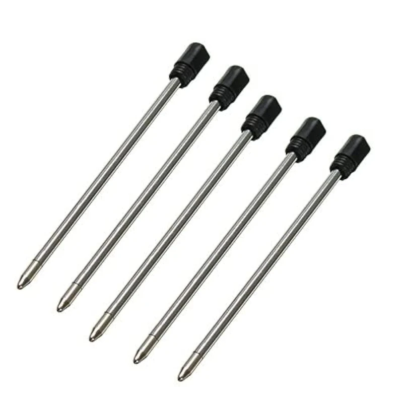 Charmngifts 5 Pack Black Ink D1 Ballpoint Pen Refills