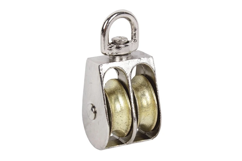 CoFan 18003036 – Pack of 25 Pulley Double Castors (Nickel, 20 mm)