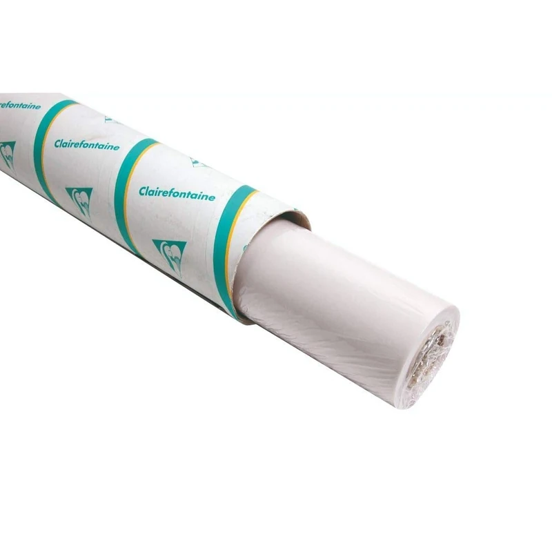 Clairefontaine - Ref 975112C - Tracing Paper Roll (Single Roll) - 0.75x20m Sized, 110g, High Transparency, Smooth Surface, Acid Free, Printable - Suitable for Ink, Marker & Pencil