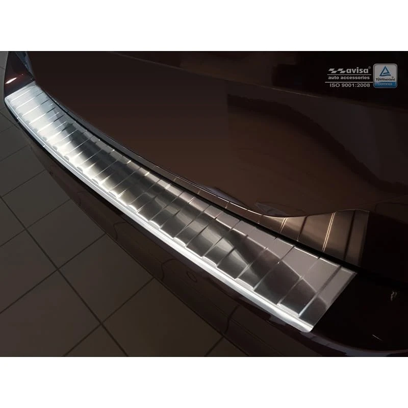 Avisa Stainless Steel Rear bumper protector compatible with Volkswagen Passat 3G Variant 2014-2019 & 2019-2023 'Ribs' - Image 1