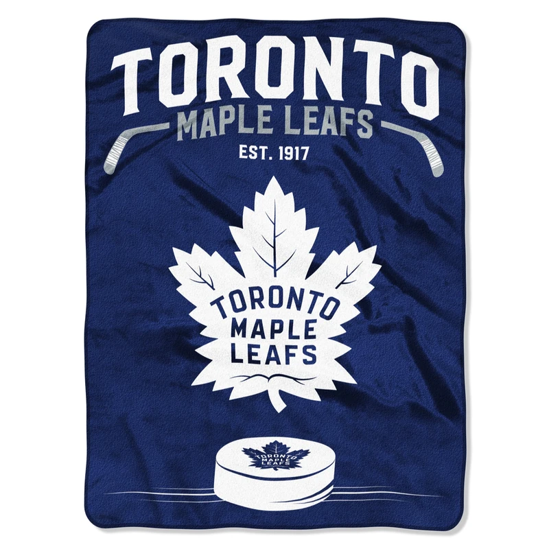 Northwest Officially Licensed NHL Toronto Maple Leafs Inspired Plush Raschel Throw Blanket, 60" x 80"