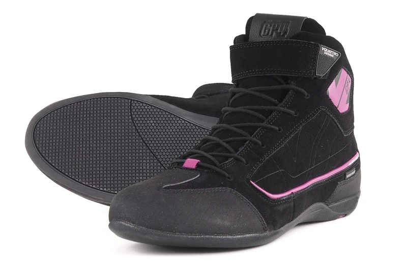 V Quattro Design - GP4 WP Motorcycle Trainers Women shoes - Black/Pink - 37 EU