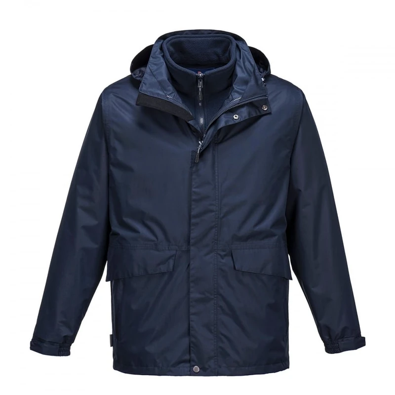 Portwest Argo Breathable 3-in-1 Jacket, Size: XXL, Colour: Navy, S507NARXXL
