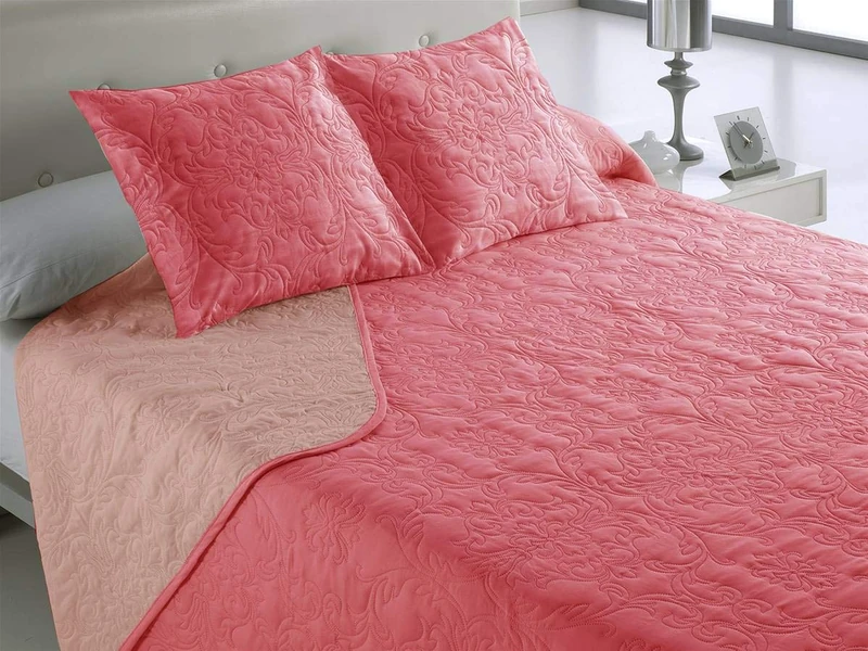 Libela Vegas Boutí Polyester Bedspread, Coral Red, Bed 180 cm