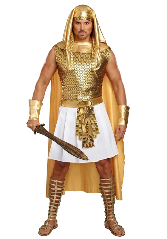 Dreamgirl 10654 Ramses Costume, Gold, Large