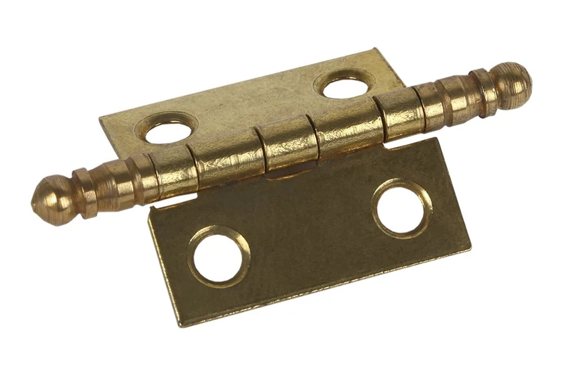CoFan 61001191 A – Pack of 2 Hinges Fin High (Brass, 25 x 25 mm)