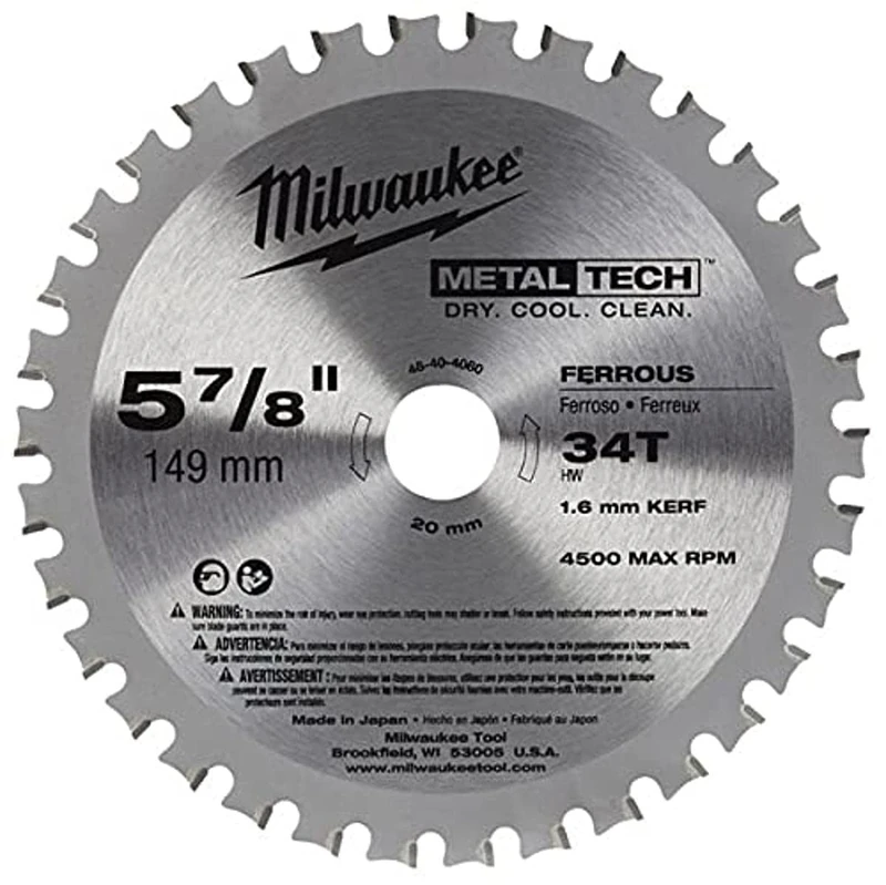 Milwaukee 150mm 5-7/8" Ferrous Metal Cutting Blade