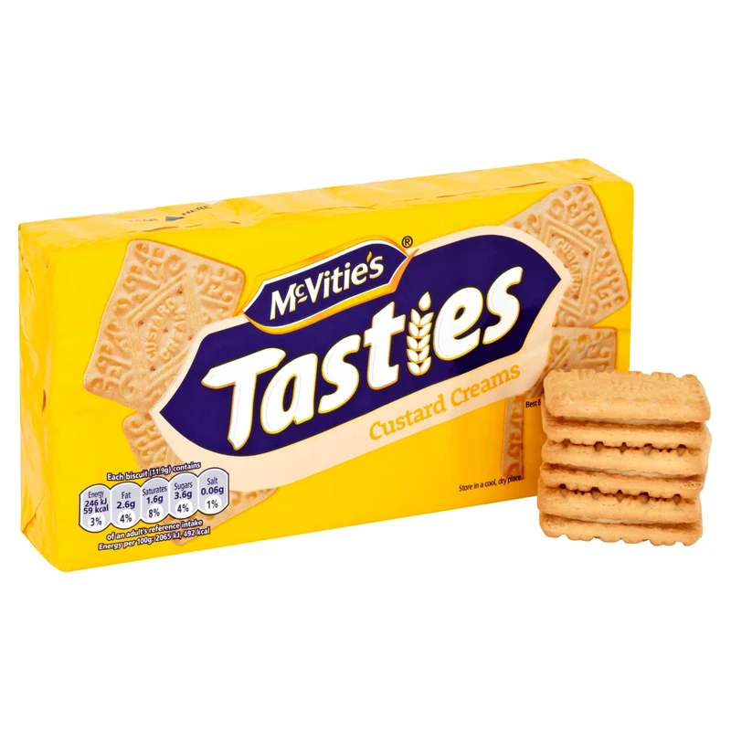 McVitie's Tasties Custard Creams Biscuits, 300 g (Pack of 1)