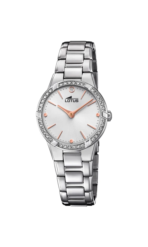 Lotus Watches Womens Analogue Classic Quartz Watch with Stainless Steel Strap 18454/1