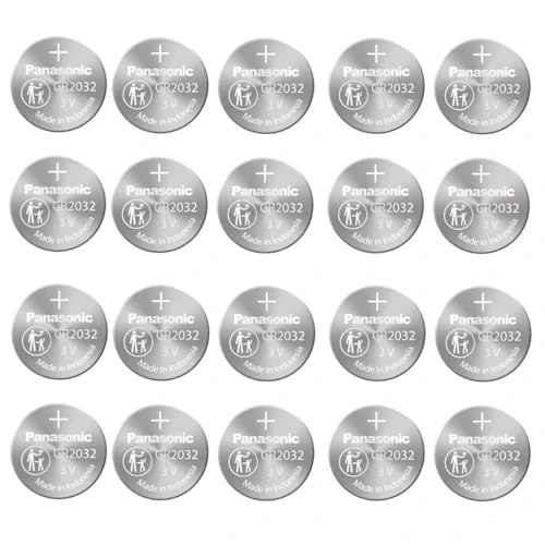 Panasonic CR2032 Lithium 3 Volt Battery, 5 Count (Pack of 5)