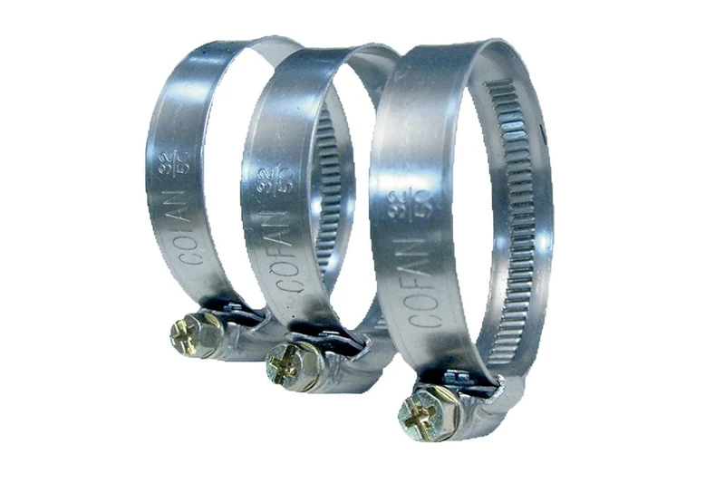Cofan 08022540 100pcs Metal clamp, Band 9mm 25-40mm 12mm 25-40, 25-40 mm, Set of 100 Pieces