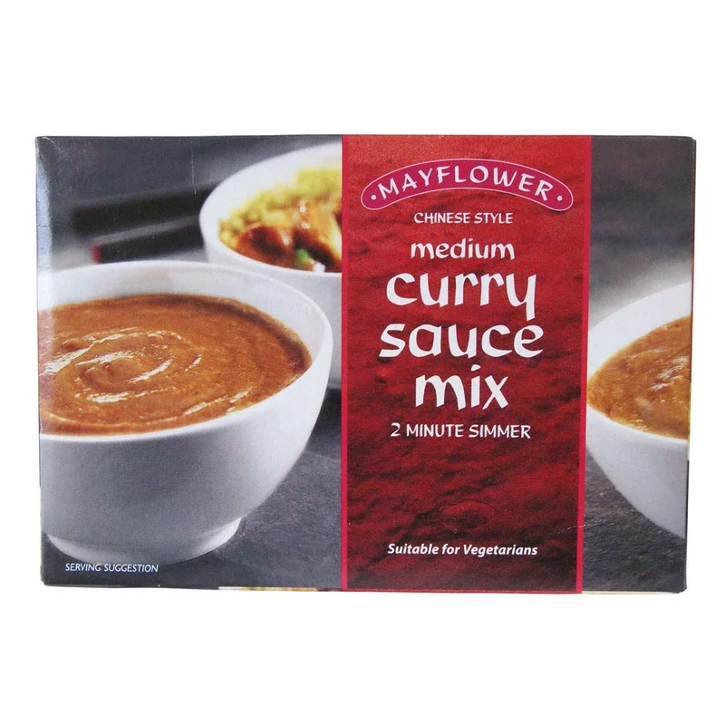 Mayflower Chinese Curry Sauce Medium 3 x 255g (Pack of 3) - Authentic Vegan-Friendly Curry Sauce for Delicious Meals - Versatile Cooking for Everyone