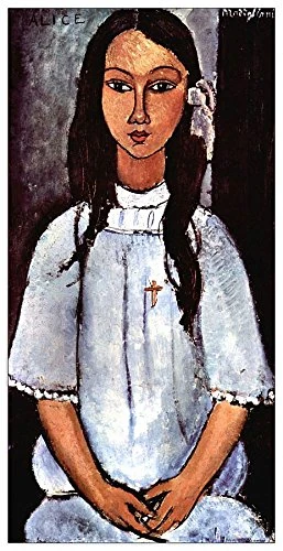 ArtPlaza Modigliani Amedeo-Alice Decorative Panel, Wood, Multi-Colour, 50 x 1.8 x 100 cm