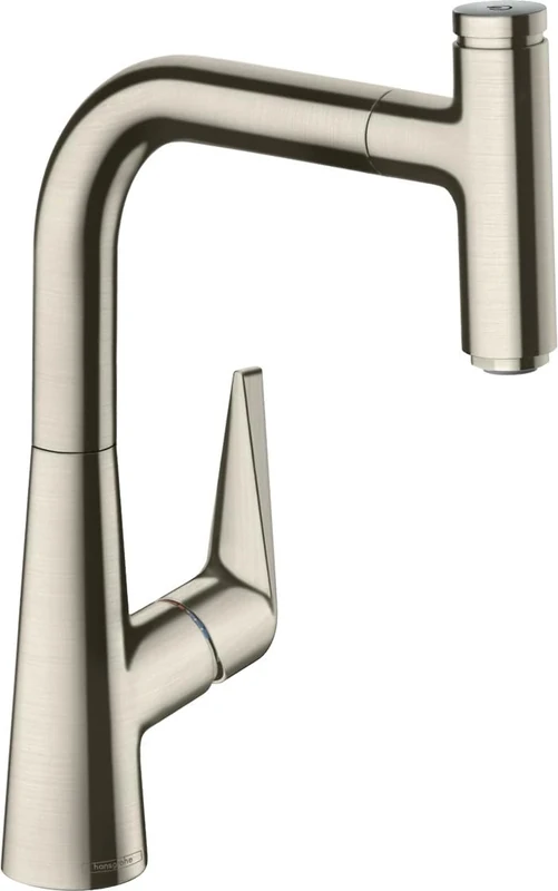 hansgrohe Talis Select S Kitchen Tap 220, Pull-Out Spout, 110°/150° Swivel Range, stainless steel