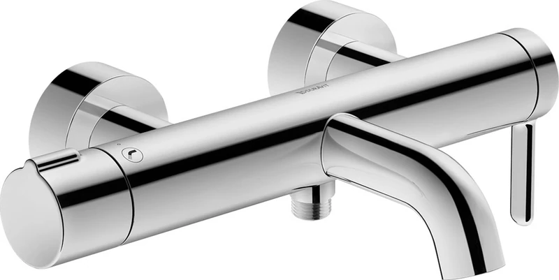 Duravit C15230000 C.1 Single-Lever Bath Mixer Surface-Mounted, Chrome, 8