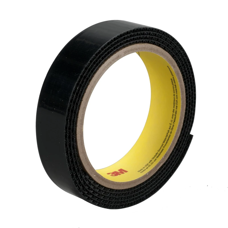 3M Loop Fastener SJ3527N, Black, 16 mm x 45.7 m, 4.4 mm, 1 Roll - Image 1