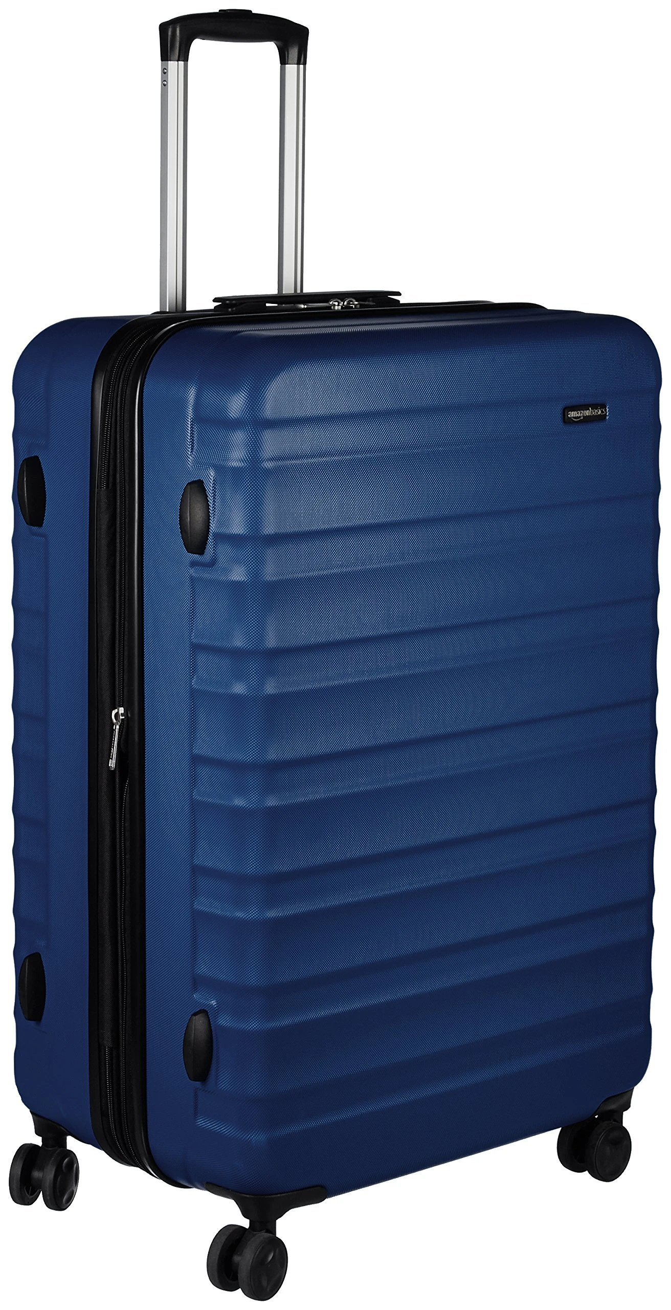 Amazon Basics Hardside Luggage ABS Hard-Shell Spinner/Suitcase with 4 Wheels, 78 cm, Navy Blue