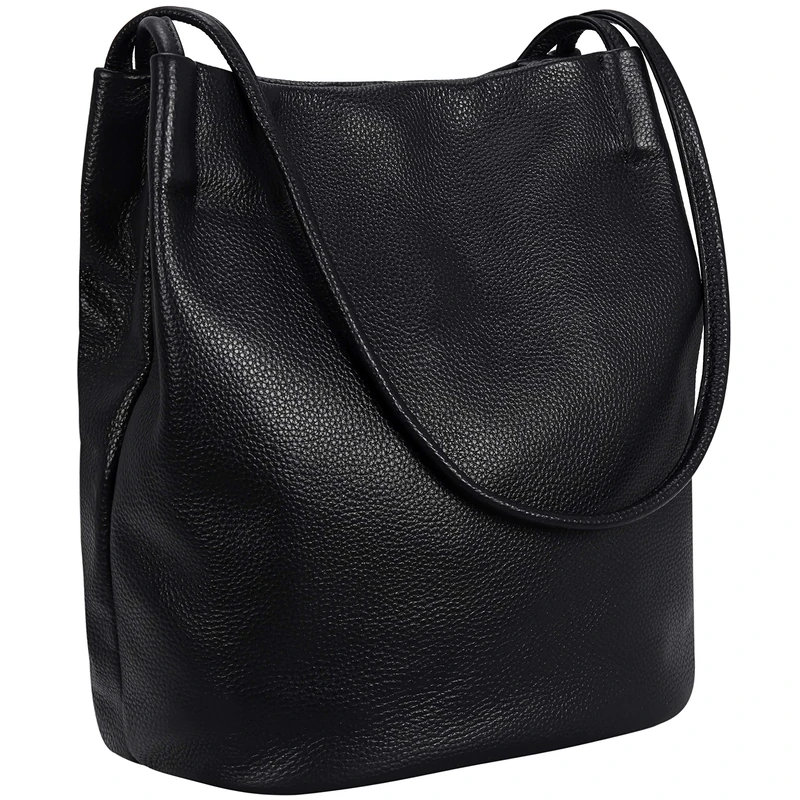 Iswee Women's Handbag, Black, M Size