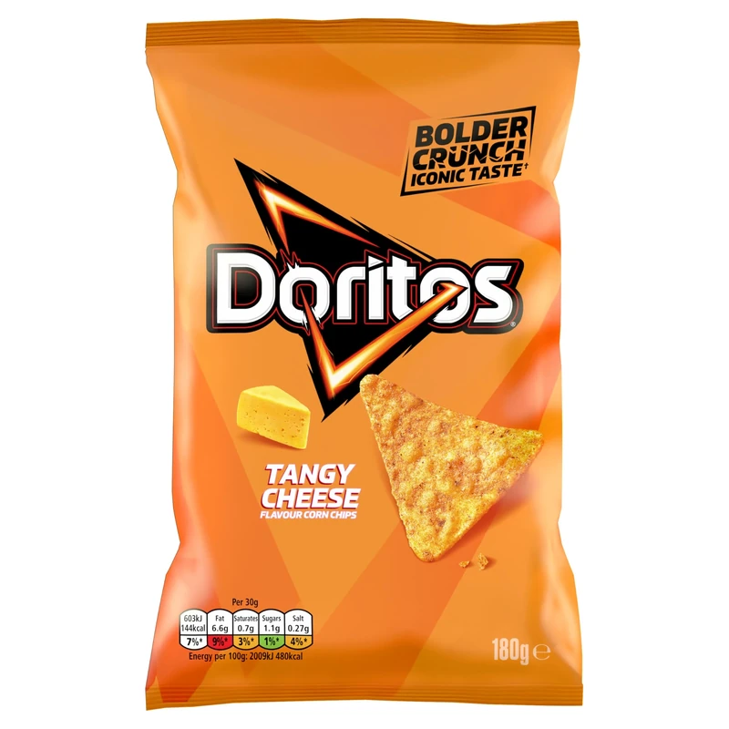 Doritos Tangy Cheese Tortilla Chips Sharing Bag Crisps 180g
