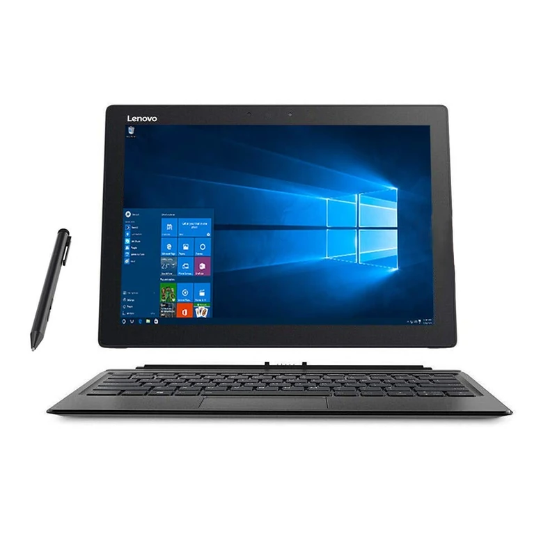 Lenovo 80VV003UUK Miix 720-12IKB Black 12" QHD+ Touch Convertible 2 in 1 Laptop / Tablet Detachable Backlit Keyboard+ Stylus, Intel Core i5-7200U, 8GB, 256GB SSD, Win 10 Pro