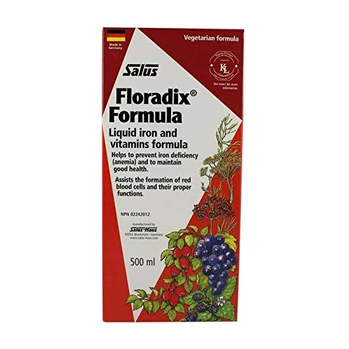 SALUS Floradix liquid iron Formula 500 milliliter - Image 1