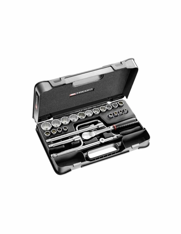 FACOM SL.161-3P12U Series SL.161 1/2" Inch 12-Point Socket Set, 25-Piece