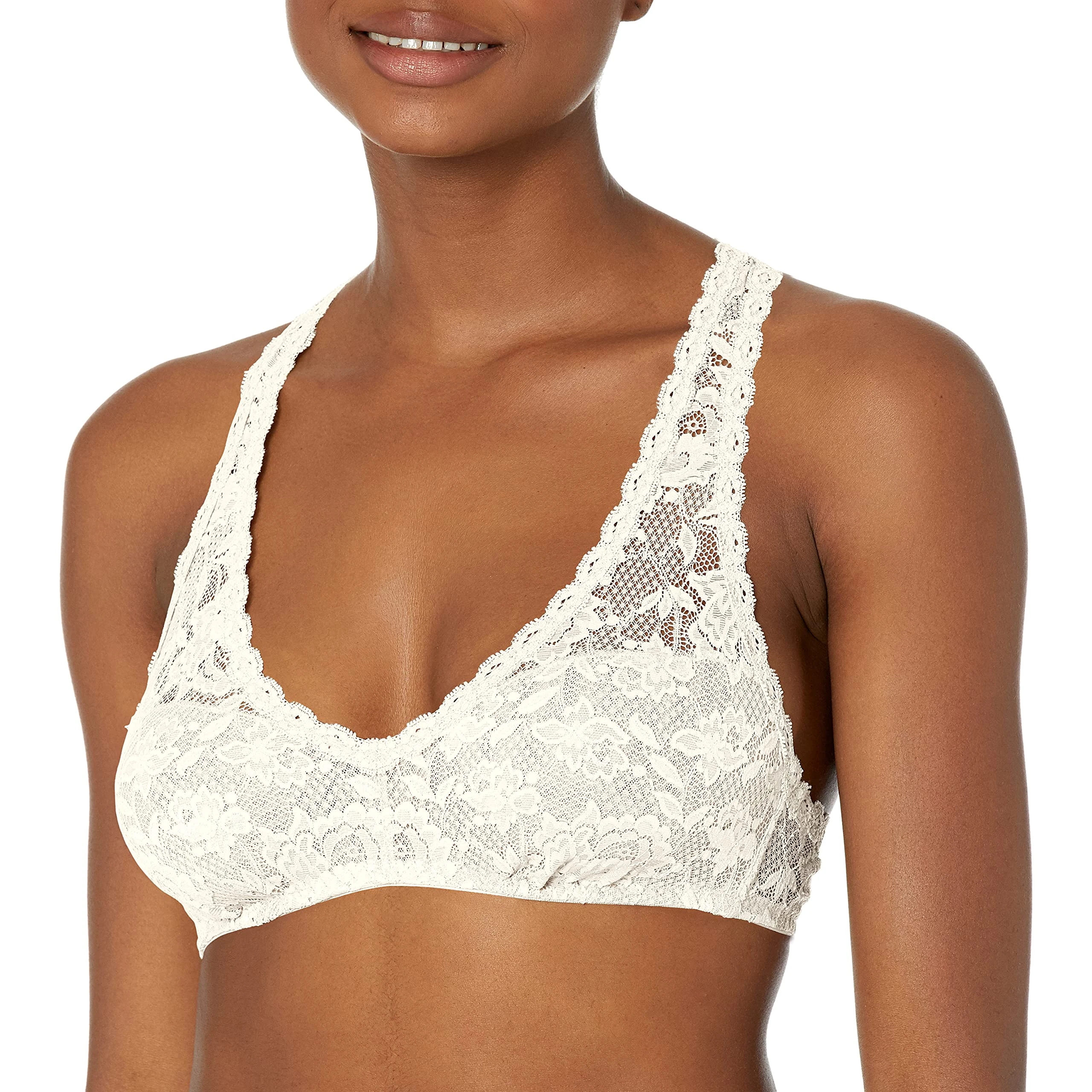 Cosabella Women's NSN Racie Racer Back Bra, Moon Ivory, X-Large