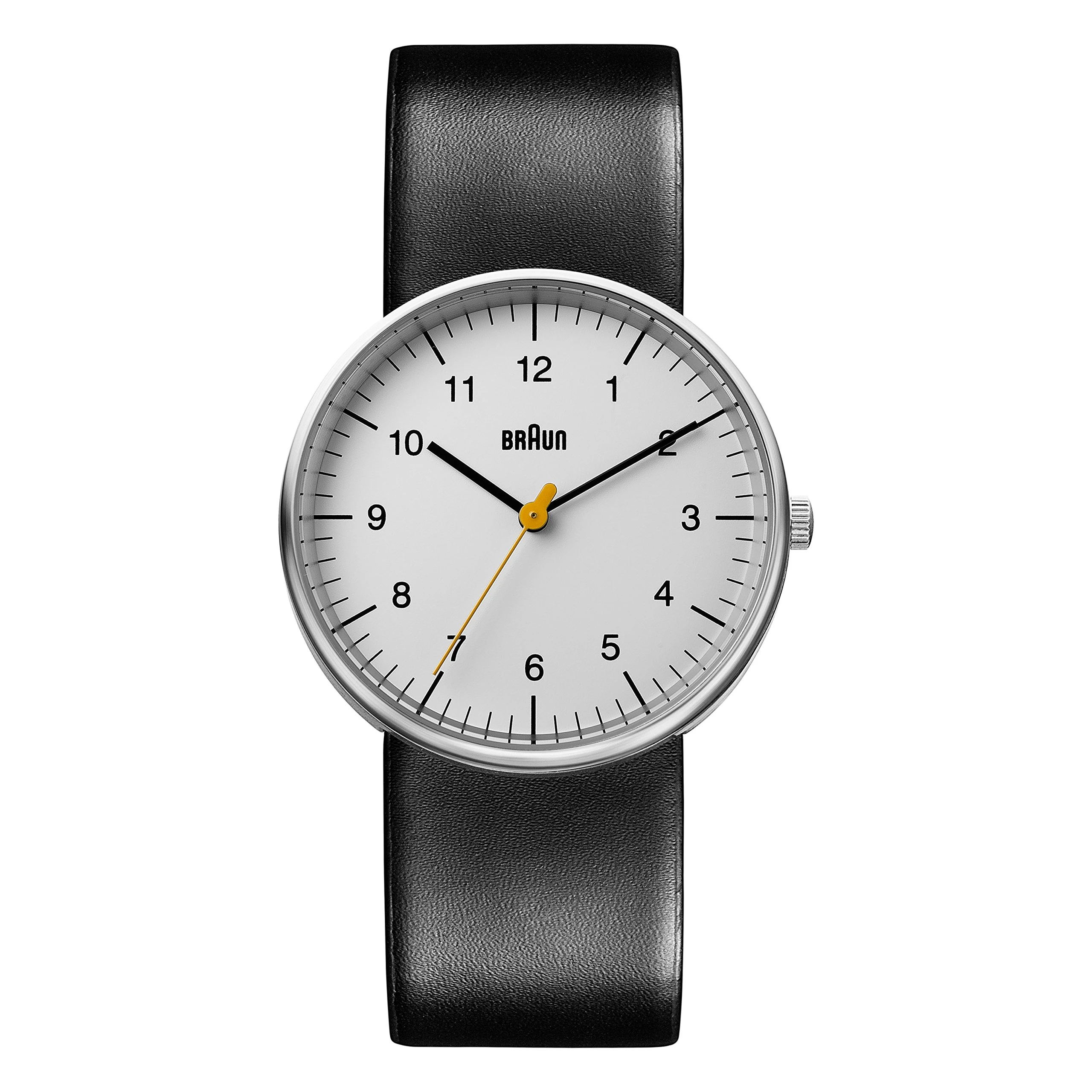 Braun Mens Quartz Watch, Analogue Classic Display and Leather Strap BN0021BKG