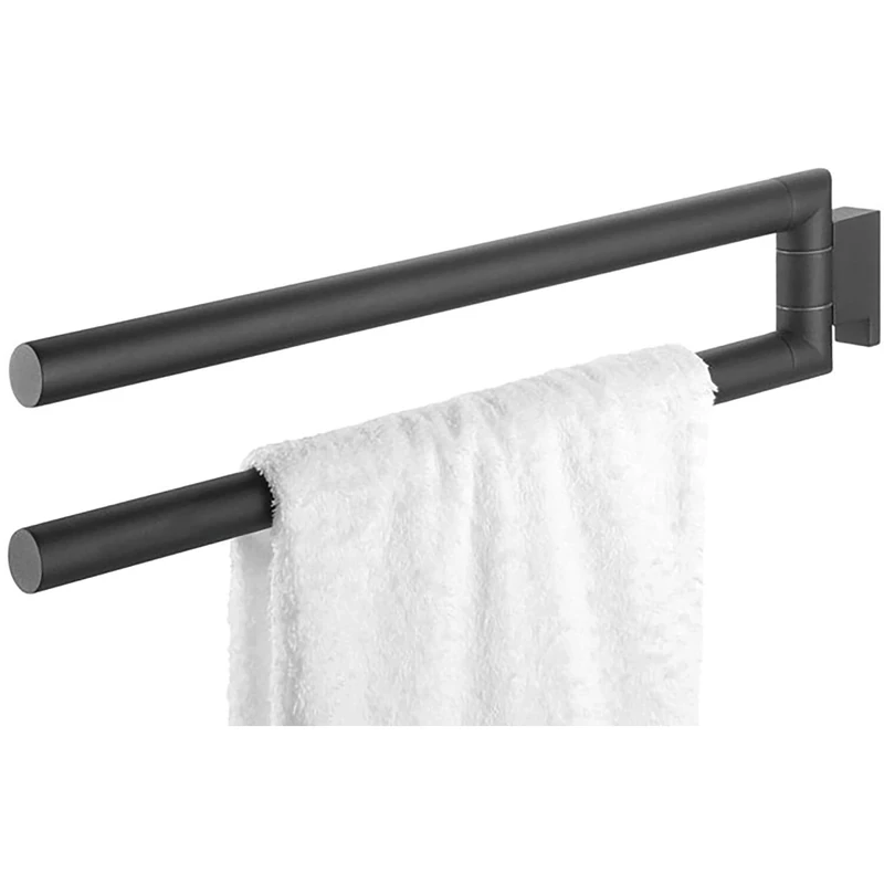 Tiger Bold Towel Rail With 2 Arms, Black