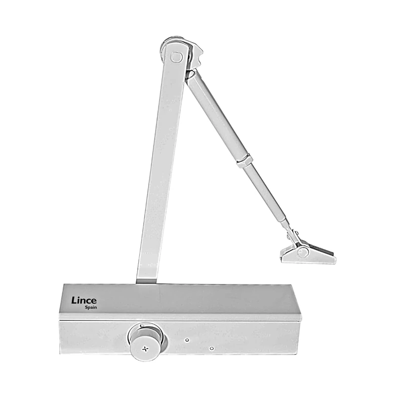 Door Closer for Doors LINCE Force 2-3-4-5 for 20-100 Kilos (44-220 pounds) White,Certified to UNE-EN1154 Standard, Not Suitable for RF Doors,