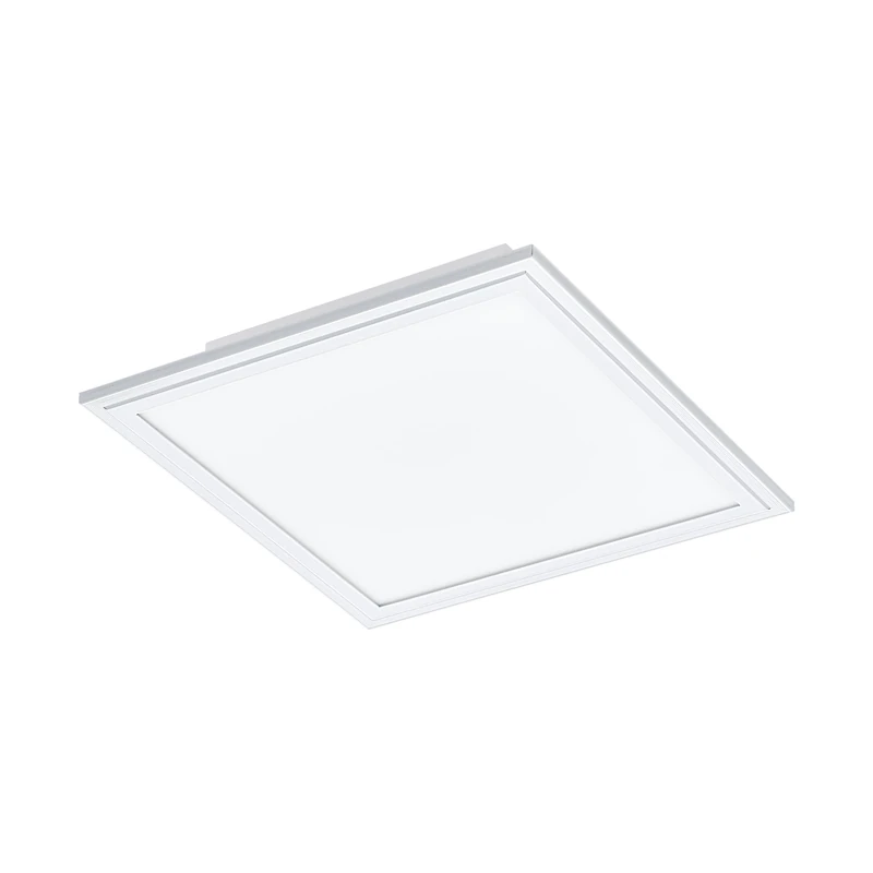 Eglo LED Ceiling Light Salobrena 1, Single-Flame Ceiling lamp, Material: Aluminium, Plastic, Colour: White, Dimensions: 30x30 cm, Neutral White