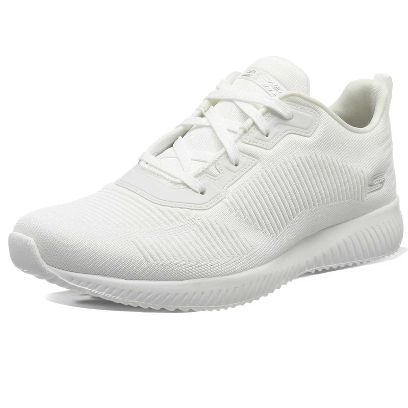 Skechers Women's Skechers Bobs Squad 31362-wht Low Top Sneakers, White White 31362 Wht, 8 UK