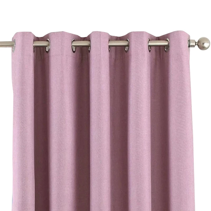 Riva Home Eclipse Blackout Eyelet Curtains, Polyester, Mauve, 90 x 54 (229 x 137 cm), 90" x 54" (229 x 137cm)
