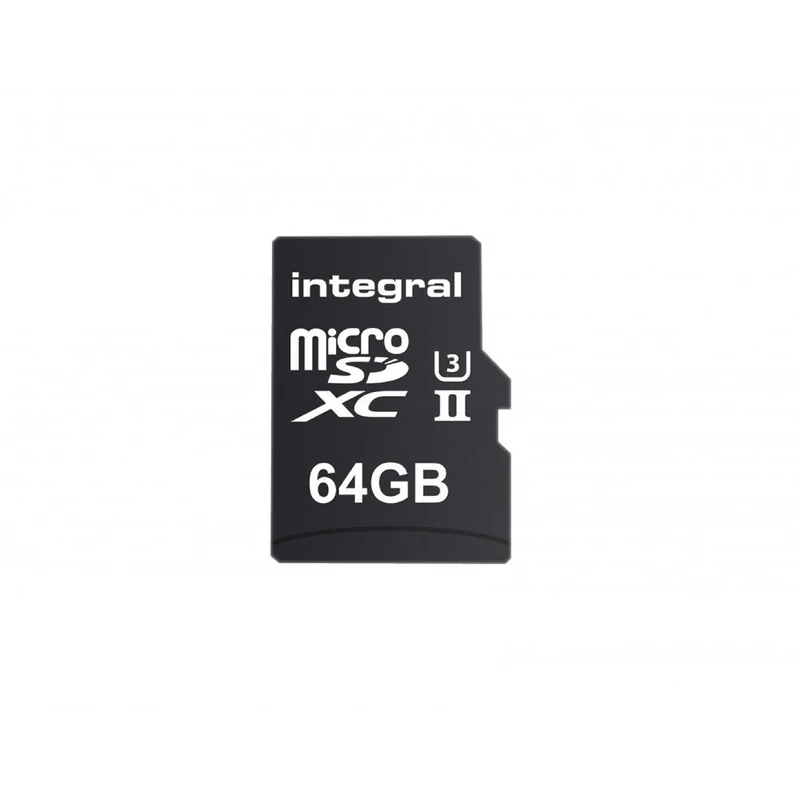 Integral 64GB UHS II microSD Card V60 Up to 280MBs Read and 100MBs Write Speed microSDXC Professional High Speed uhs ii Memory Card