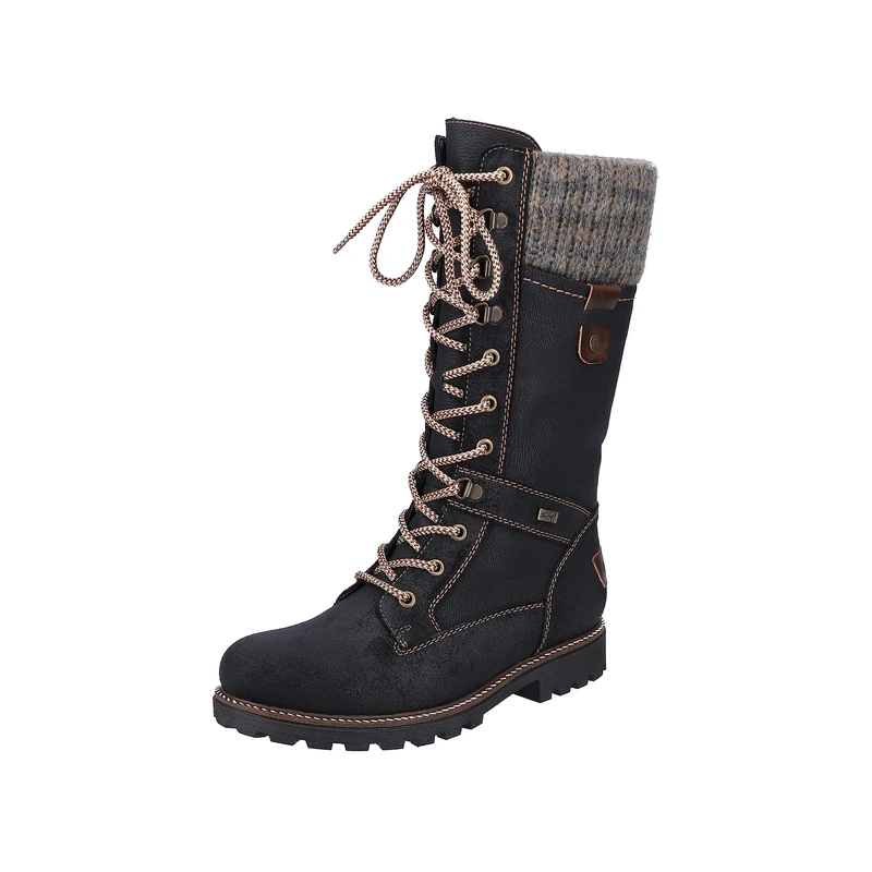 Remonte D7477, Women’s Snow Boots, Black (Schwarz/Nero/Kastanie/Graphit 02), 8 UK (42 EU)