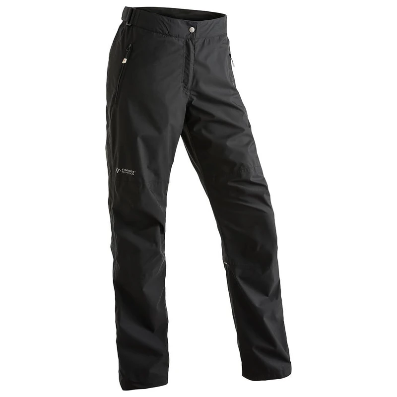 maier sports Raindrop M, Men's Hiking Trousers, Water-Repellent Outdoor Trousers for Trekking and Hiking, PFC-Free, MTEX Weather Protection and Silverplus mesh Lining Black