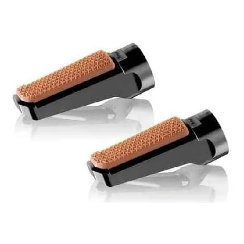 Puig 9189N Foot Pegs Set Retro Model, Black - Image 1