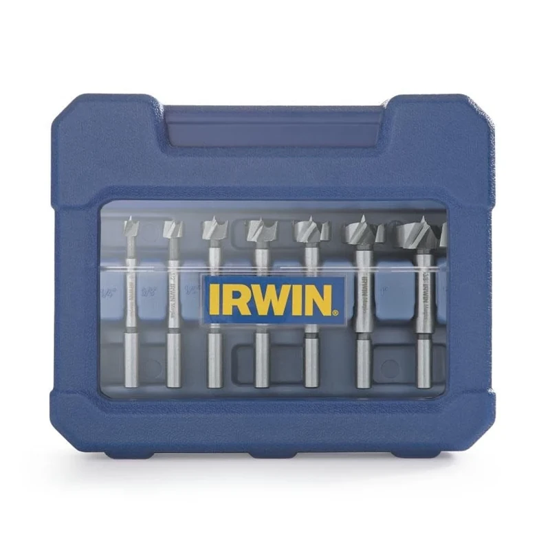 IRWIN Marples Forstner Bit Set, Wood Drilling, 8 Piece (1966892)
