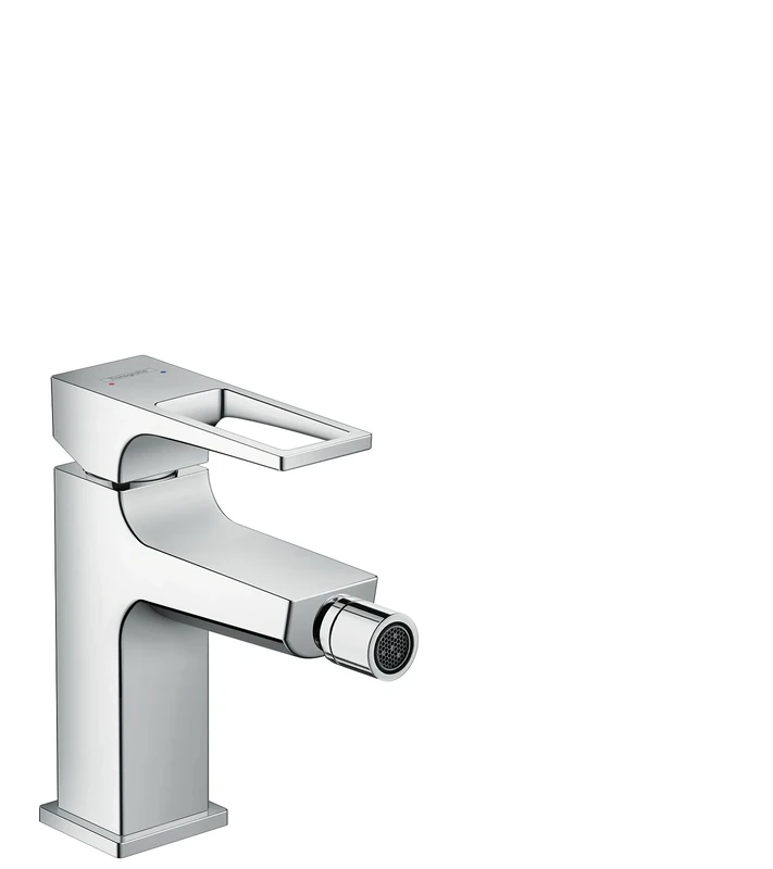 hansgrohe Metropol Bidet Tap, Loop Handle, Push-Open Waste, chrome
