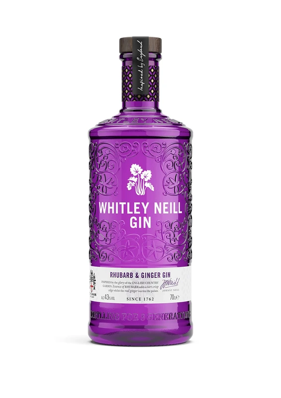 Whitley Neill Rhubarb & Ginger Gin, 70 Cl