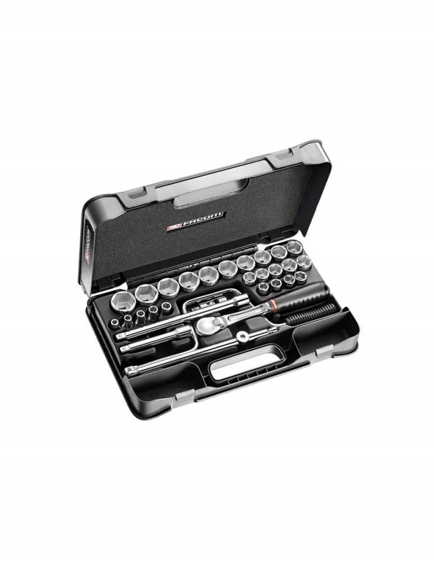 FACOM SL.161-5P6 Series SL.161 1/2" Metric 6-Point Socket Set, 30-Piece