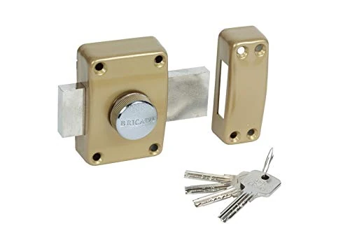 BRICARD 1937 Midrange Button Lock, Gold, 1947