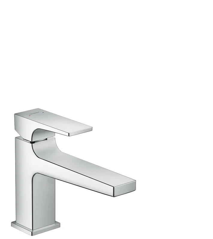 hansgrohe Metropol Basin Tap 100 with Lever Handle, Push-Open Waste, chrome