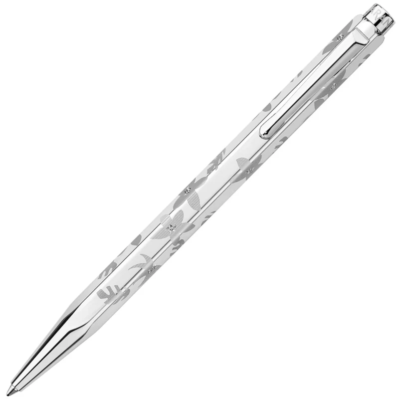 Caran d'Ache CD890.017 Ecridor Flowers Palladium Coated Ballpoint Pen