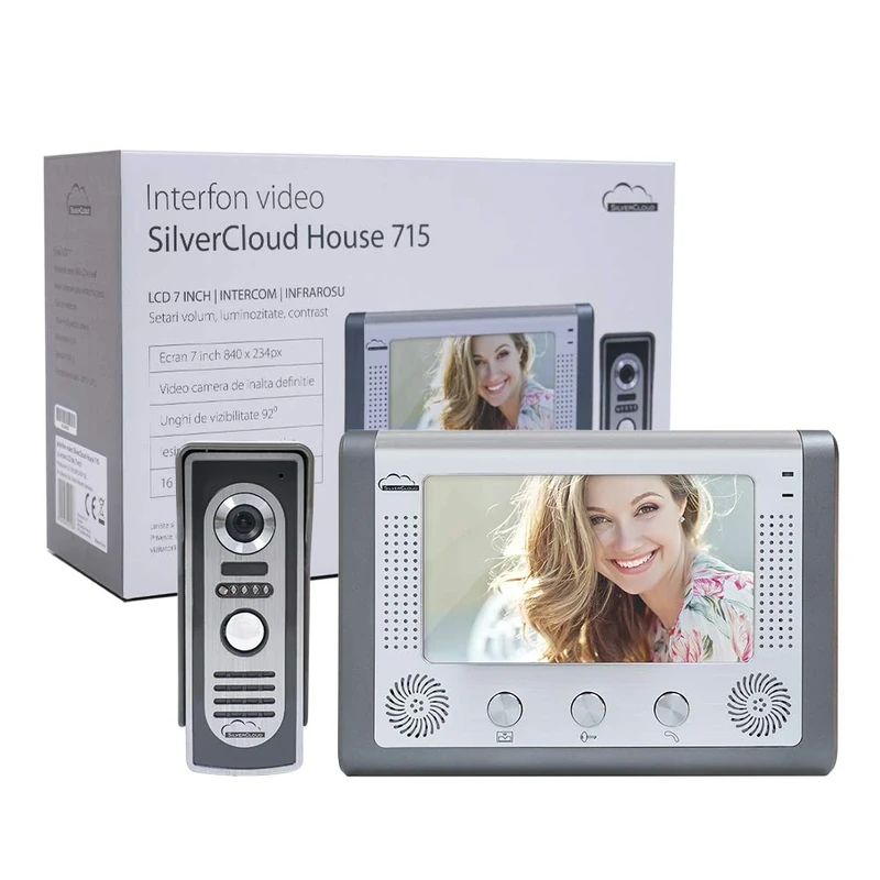 Video Door Phone Doorbell SilverCloud House 715 7" LCD screen Intercom