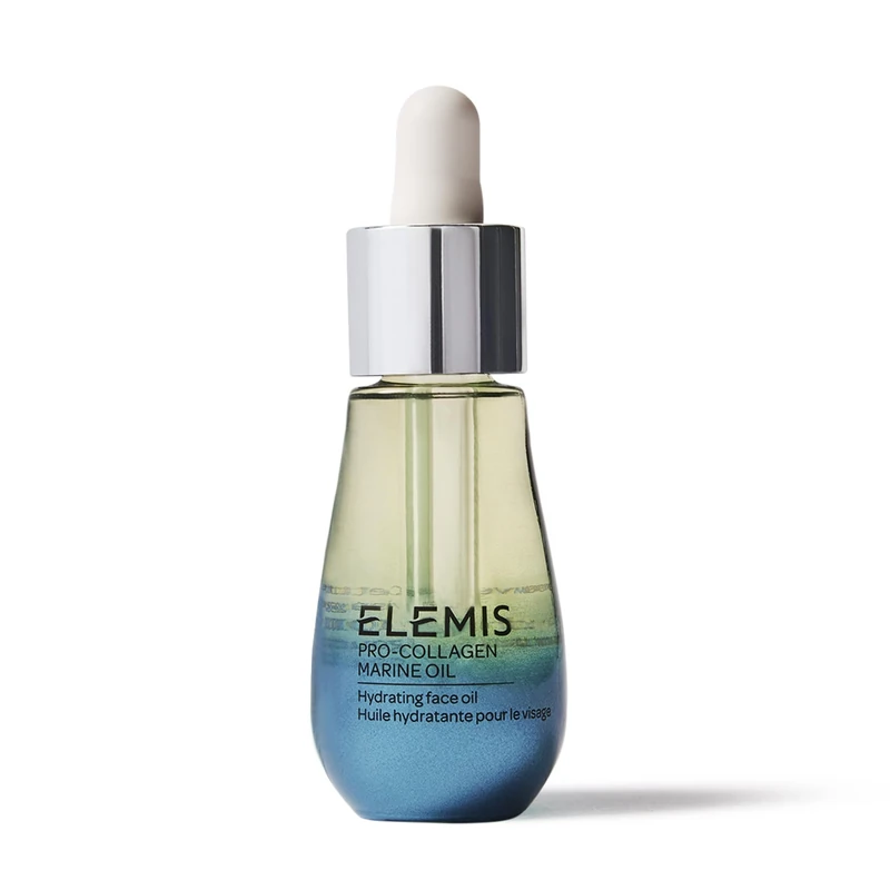 ELEMIS Pro-Collagen Marine Oil, Anti-Wrinkle Facial Elixir with a Trio of Algae-Rich Actives, Lightweight Face essence to Moisturise, Ocean Collagen for Revitalised and Radiant Skin, 15ml